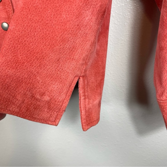 C.J. Banks Leather Suede Snap Front Jacket 1X - Picture 7 of 9